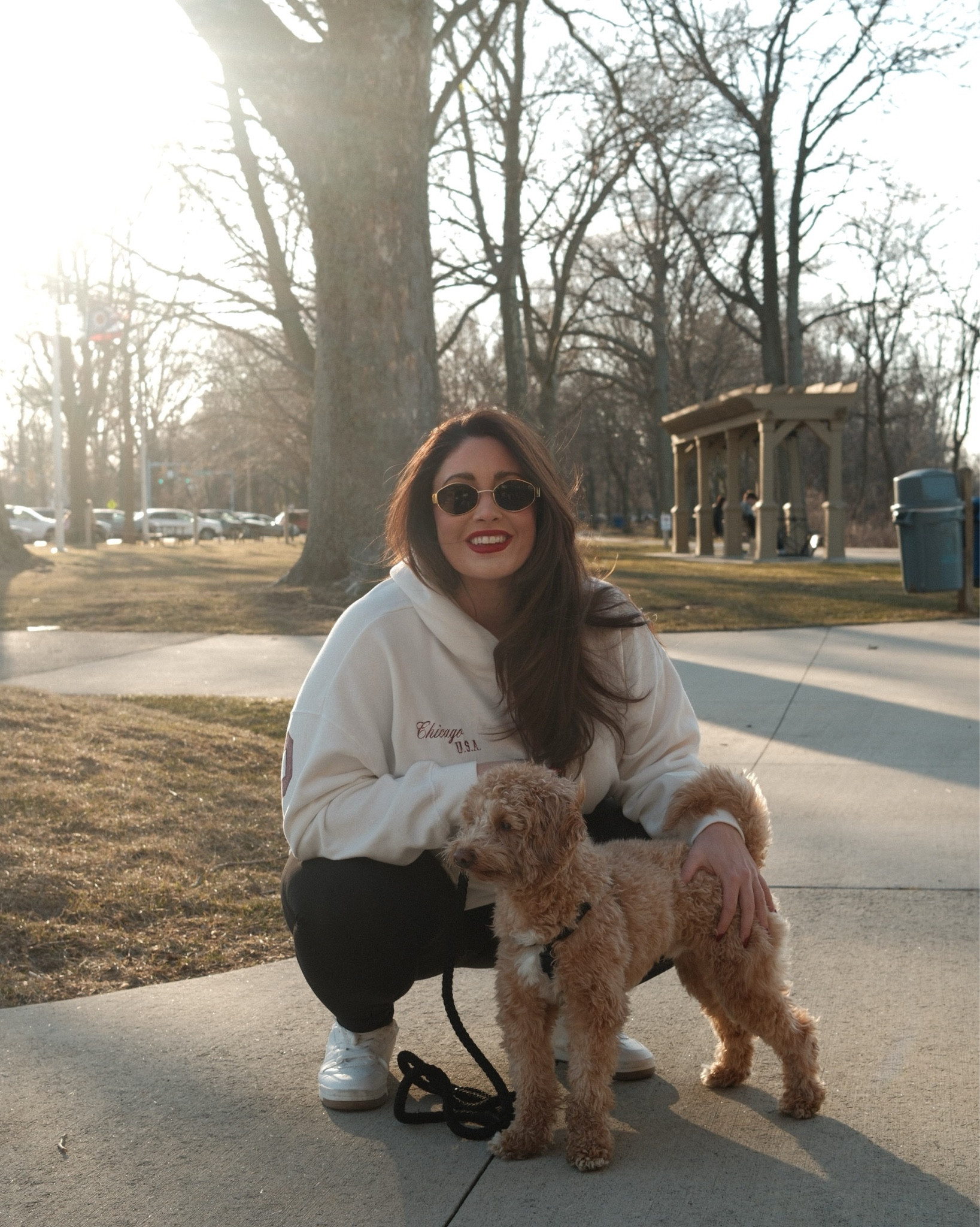 A day at the lake!  It was 60 degrees and sunny in Cleveland, Ohio so we had to get out!  Linking my favorite lululemon lookalike smoothing leggings, sunglasses, earrings, and lipstick. #leggings #springoutfit #spring #sunglasses #lipstick

#LTKSeasonal #LTKStyleTip