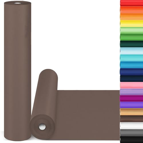 Chocolate Brown Wrapping Paper for Men Dad Boys him, 15"x900" Solid Color Art Craft Kraft Bulletin Board Paper, Perfect for Birthday Anniversary Thanksgiving Bouquet Flower Gift Wrap 80GSM 55LB | Amazon (US)