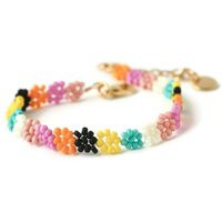 Dainty Beaded Daisy Bracelet | Etsy (US)