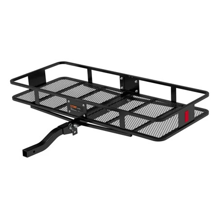 CURT 18153 60 x 24-Inch Basket Hitch Cargo Carrier, 500 lbs Capacity, Black Steel, 2-In Folding Shan | Walmart (US)