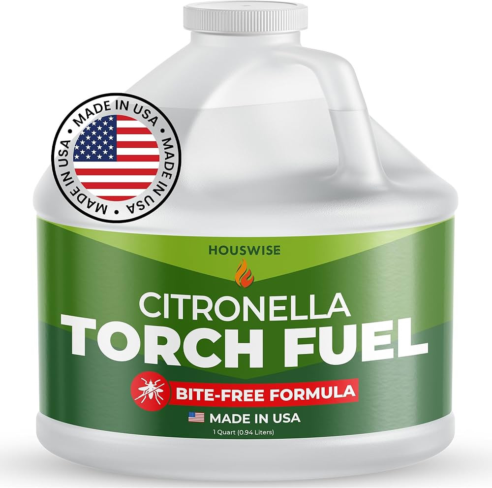 Torch Fuel (1 Gallon) - Citronella Oil for Torches for Outside, Lantern Liquid Paraffin Lamp Oil ... | Amazon (US)