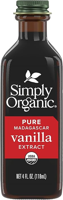 Simply Organic Pure Madagascar Vanilla Extract, 4-Ounce Glass Jar, Certified Organic, Gluten-Free... | Amazon (US)