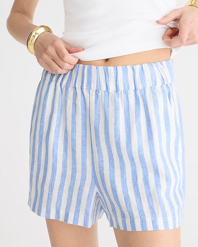 Tropez short in striped linen | J.Crew US