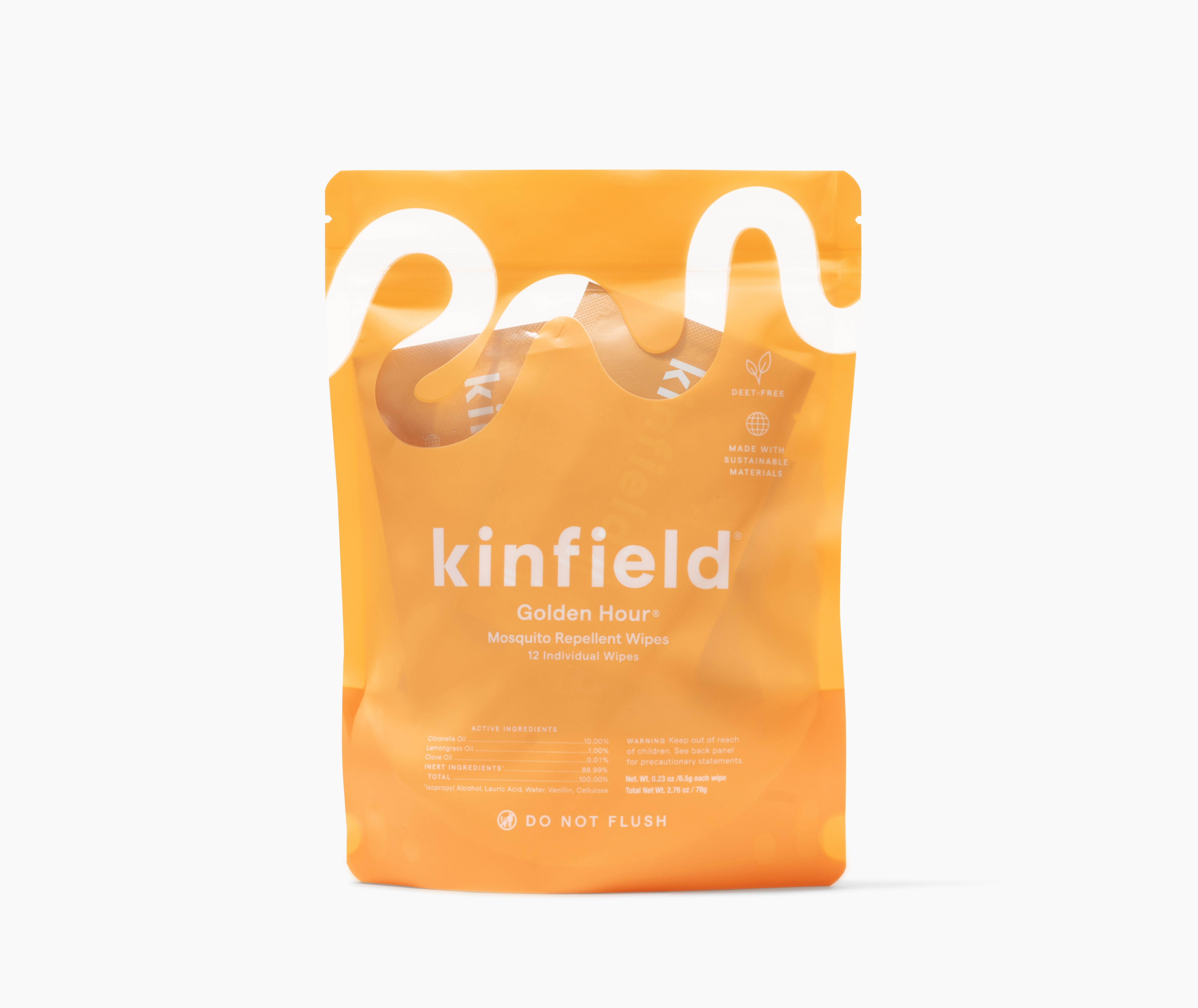Kinfield Golden Hour Mosquito Repellent Wipes | Grove