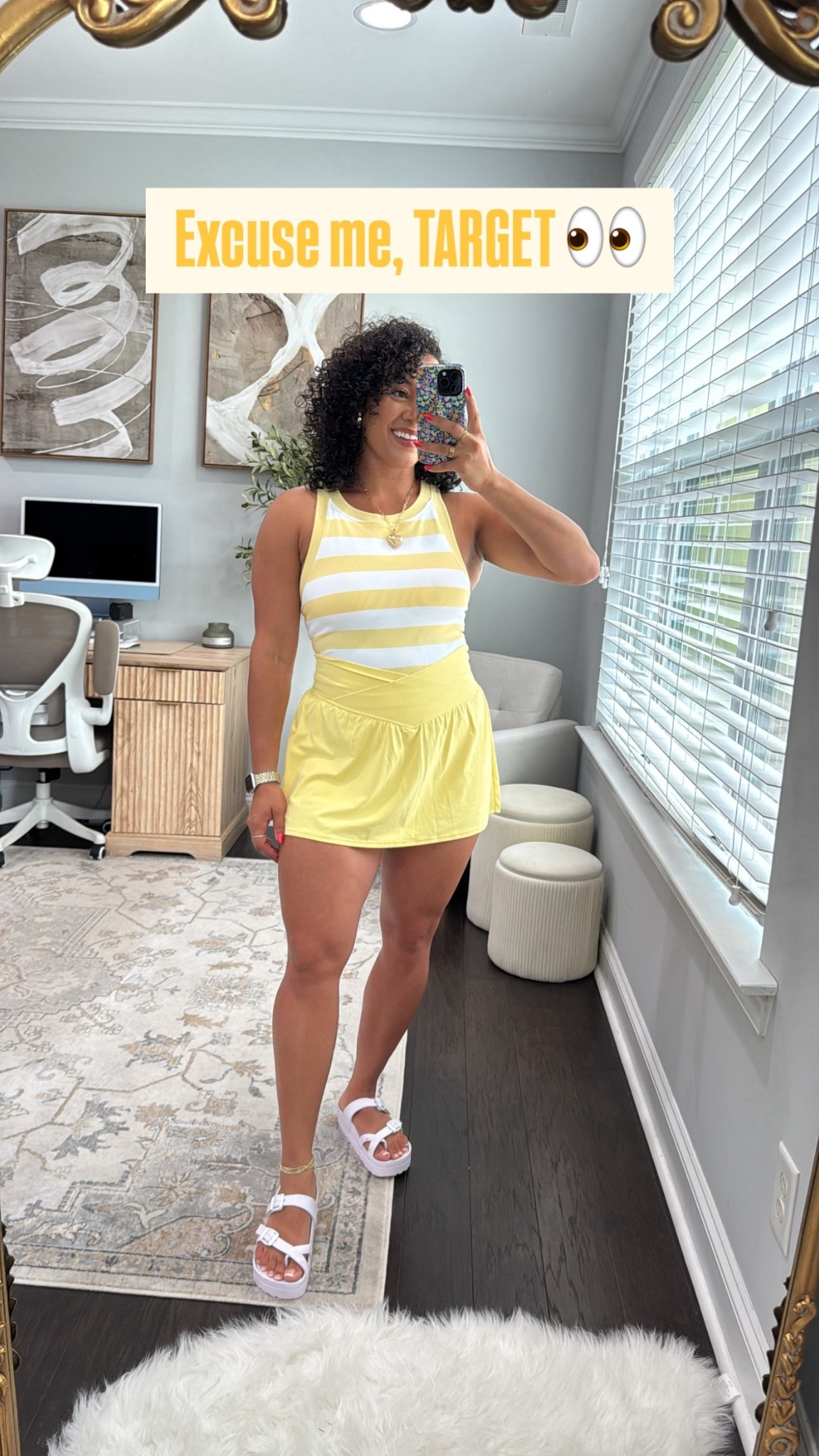 Wearing a medium in both target pieces the tank has a built in bra and the bottoms is skort 

#LTKActive #LTKSeasonal #LTKSummerEdit