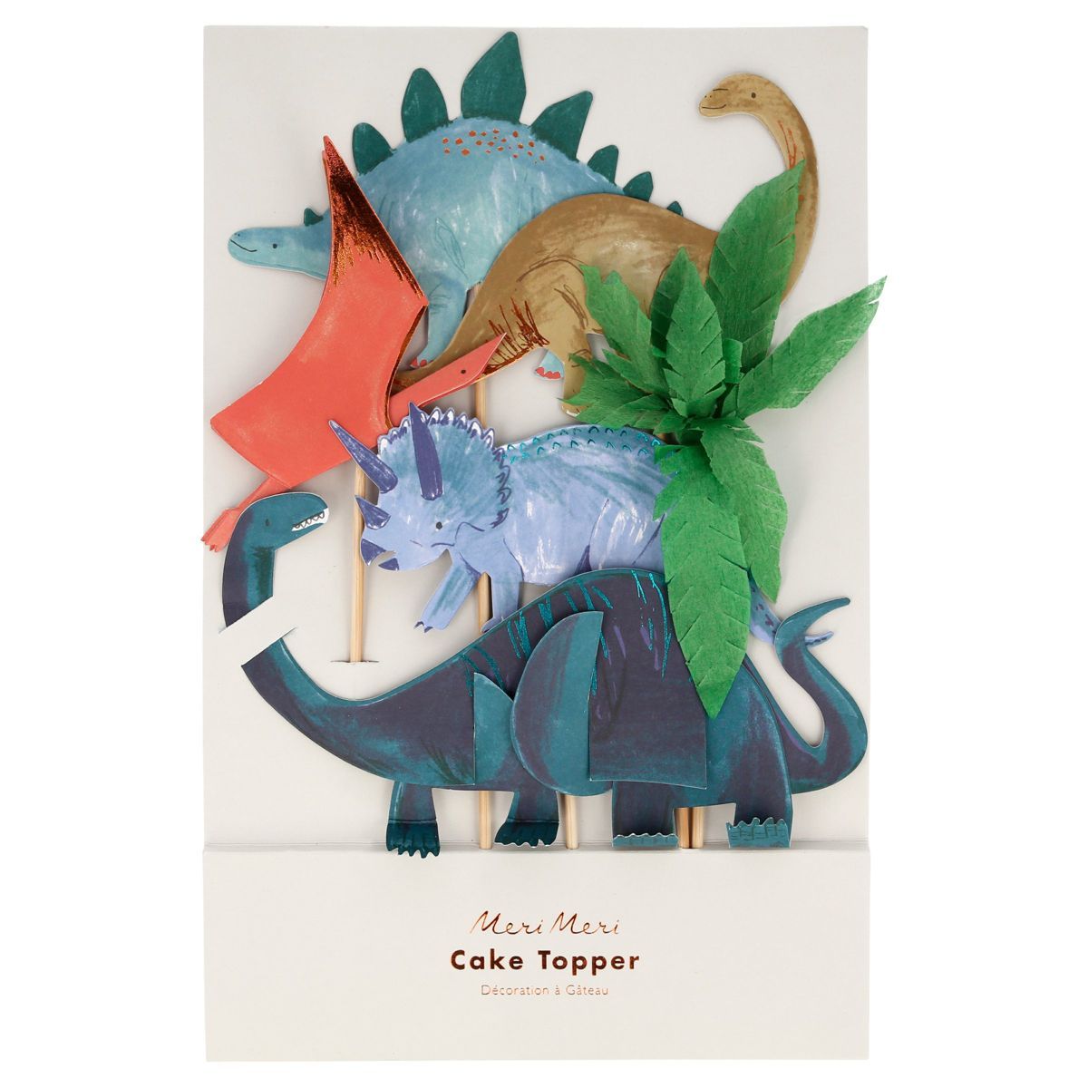 Meri Meri Dinosaur Kingdom Cake Toppers (Pack of 6) | Target