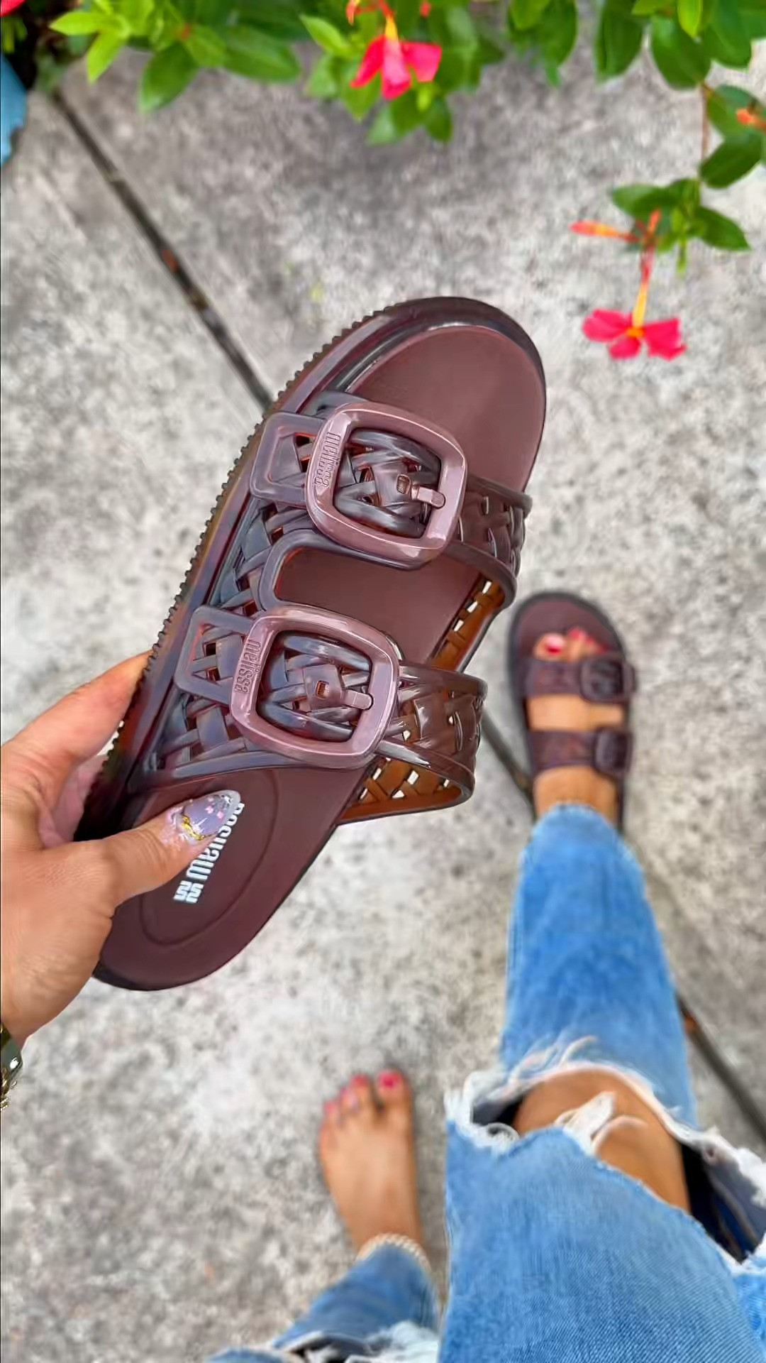 Melissa jelly sandals are an immediate add to cart! #jellysandals #melissasandals #melissajellysandals #ad #summersandals  

 #LTKootd #LTKWorkwear #LTKTravel