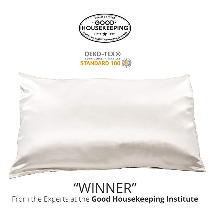 Fishers Finery 25mm Luxury 100% Pure Mulberry Silk Pillowcase Good Housekeeping Winner | Amazon (US)