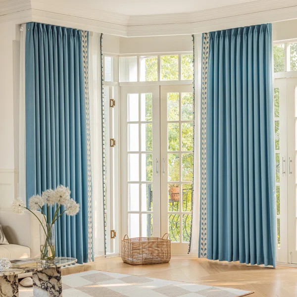 Cotton Blend Room Darkening Curtain Pair (Set of 2) | Wayfair North America