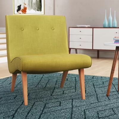 25.2" Wide Tufted Slipper Chair | Wayfair North America