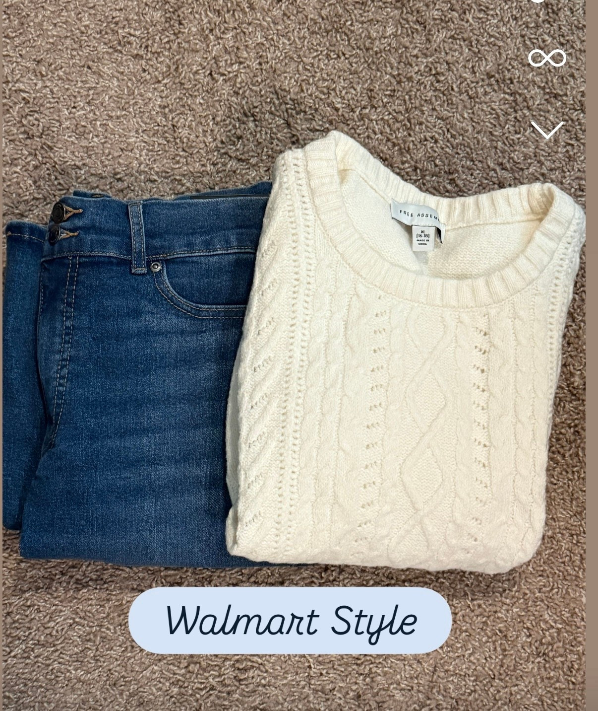 Sofia Vargas jeans, Walmart denim, Walmart style, Walmart sale, Cable knit sweater, Free Assembly sweater, Walmart finds, 

#LTKHoliday #LTKCyberWeek #LTKSaleAlert