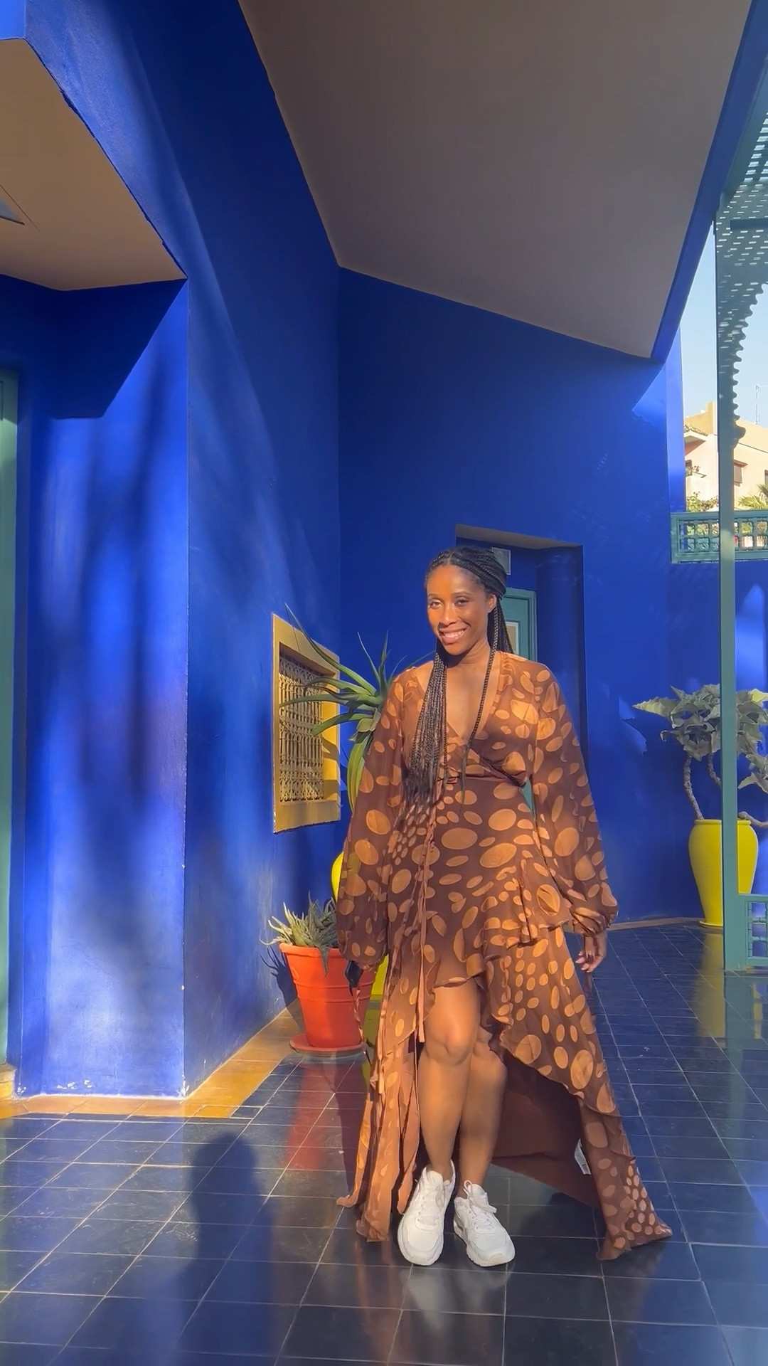 Effortless vibes in Marrakech ✨ Wearing my brown flowy ASOS maxi dress that’s perfect for both fall fashion and vacation days. I love how easy it is to dress up with heels for a chic dinner or dress down with sneakers for exploring the souks & sights. 🍂 From boho maxi dress inspo to travel outfit ideas, this piece is a total wardrobe essential for both city strolls and fall outfits. 

#LTKOver40 #LTKStyleTip #LTKTravel