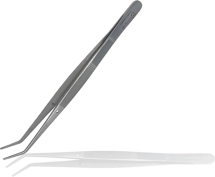 Cynamed Premium Dental College Tweezer Tools-Stainless Steel with Curved Serrated Tip Multipurpos... | Amazon (US)