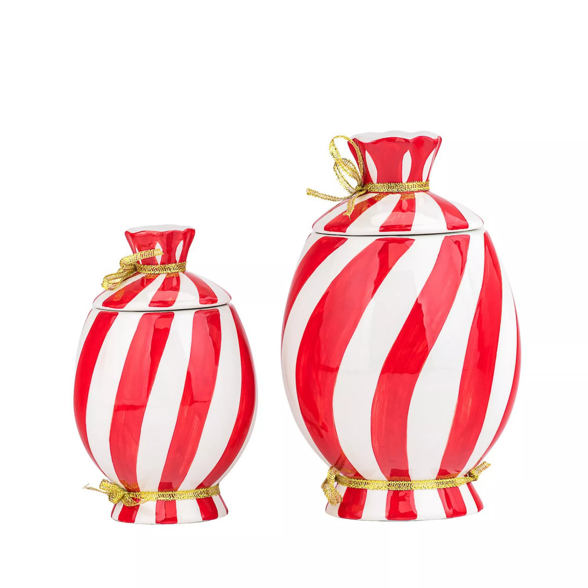 10 Strawberry Street Set of 2 Figural Peppermint Candy Canisters | Kohl's