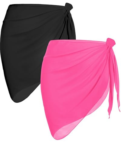 Holipick Sarong Cover Up Wrap Skirt Bathing Suit Sheer Swimsuit Sarong for Beach Chiffon Coverup | Amazon (US)