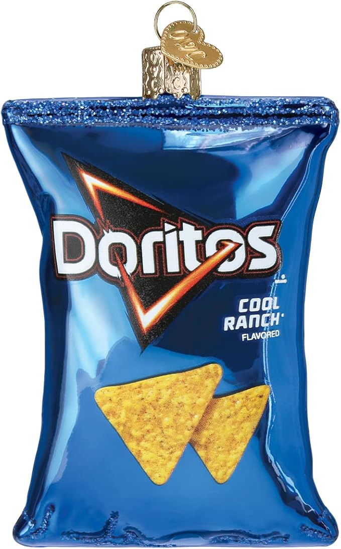 Old World Christmas Doritos Cool Ranch Chips Glass Blown Ornament for Christmas Tree | Amazon (US)