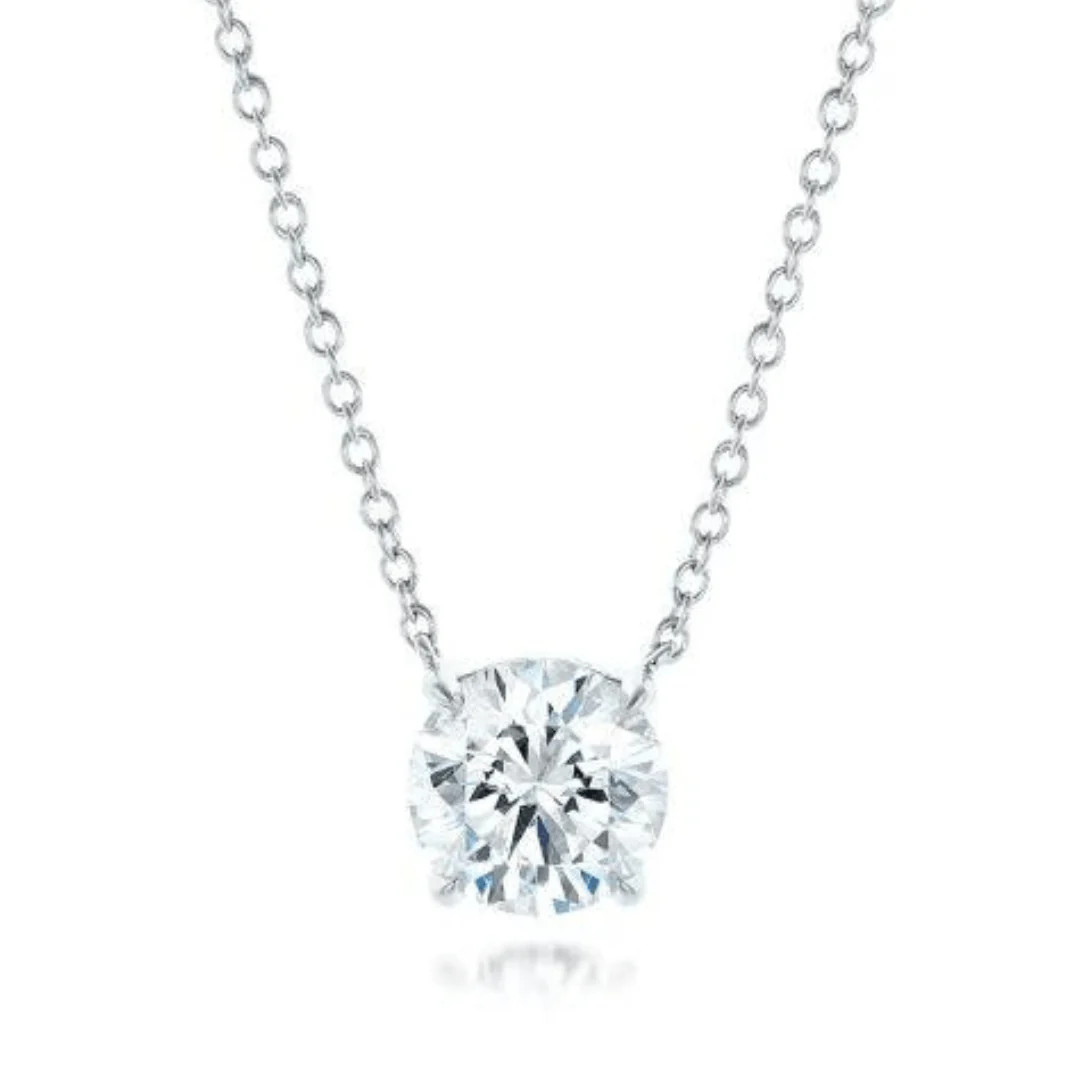 Basket Set Diamond Necklace | LINDSEY LEIGH JEWELRY