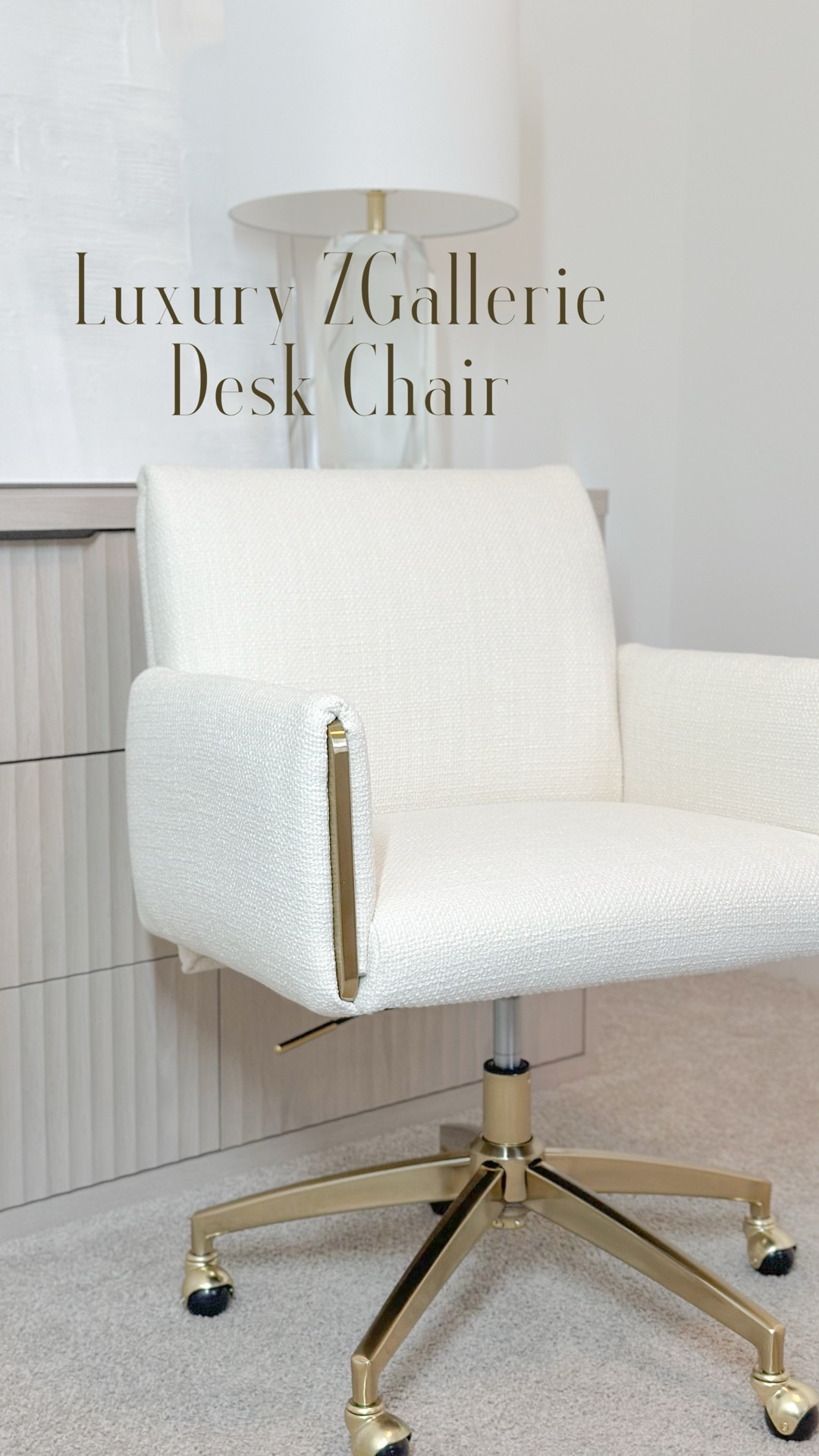 Transform your home office this holiday season ✨
This white + gold office chair from @zgallerie is the glam upgrade your space needs — luxury, comfort, and holiday sparkle all in one.

🎁 Holiday Savings:
Use code BL05 for an extra 5% off your purchase!
Plus, become a Z VIP Reward Member and earn a 15% coupon toward your next order — stack the rewards and save BIG this season.

https://shop.zgallerie.com/BL05-lucia-desk-chair

Shop smart. Style beautifully. ✨
#Zgallerie #Myzgallerie #zgalleriecollab