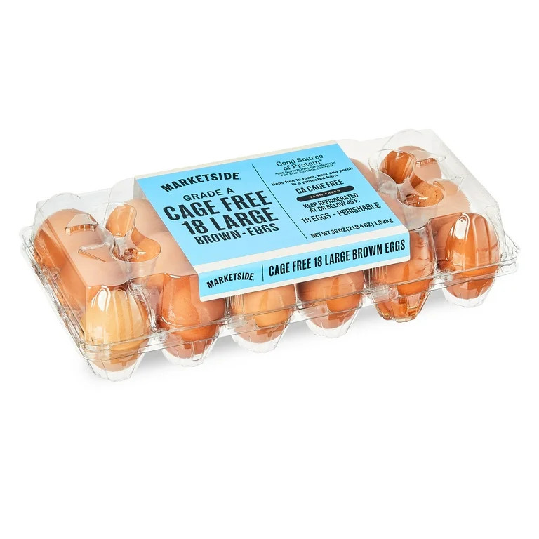 Marketside Cage-Free Large Brown Eggs, 18 Count | Walmart (US)