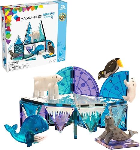 MAGNA-TILES Arctic Animals 25-Piece Magnetic Construction Set, The ORIGINAL Magnetic Building Bra... | Amazon (US)