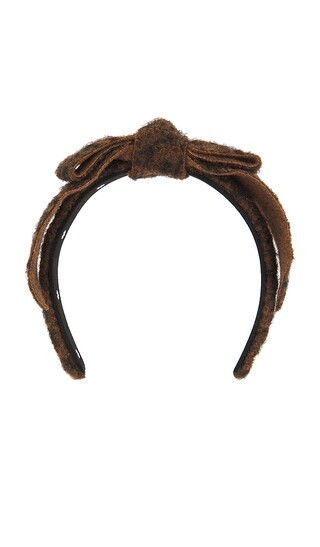 Lele Sadoughi Bardot Headband in Brown. | Revolve Clothing (Global)