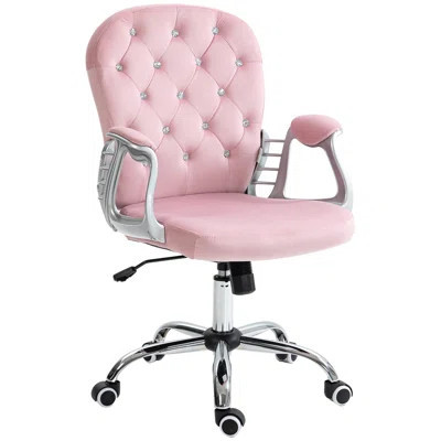 Office Chair, Adjustable With Armrests, Plush Comfort & Glam Style For Office | Wayfair North America