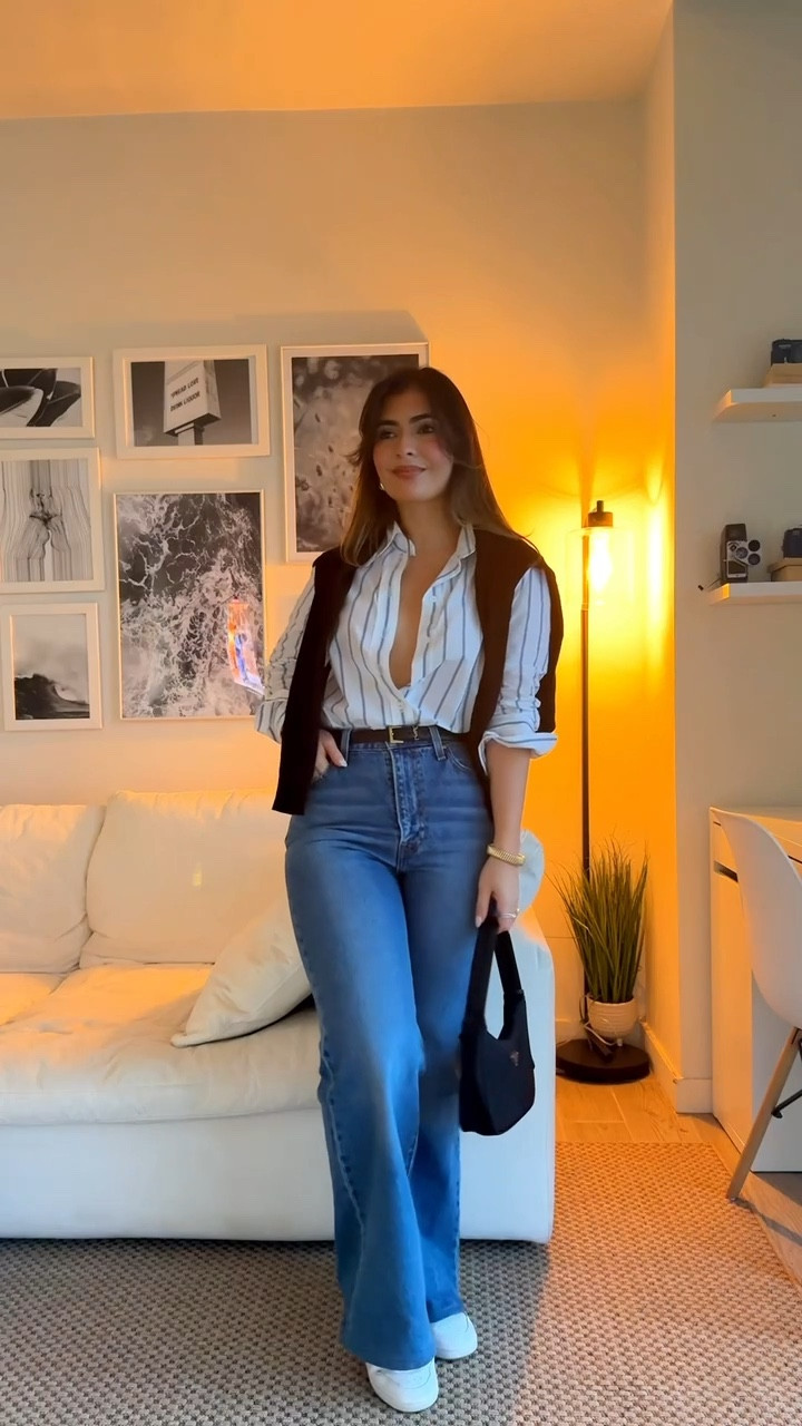 Fall outfit idea 🍂

Jeans, Shirly, cardigan 

#Denim #Outfit 

#LTKStyleTip #LTKSeasonal #LTKVideo