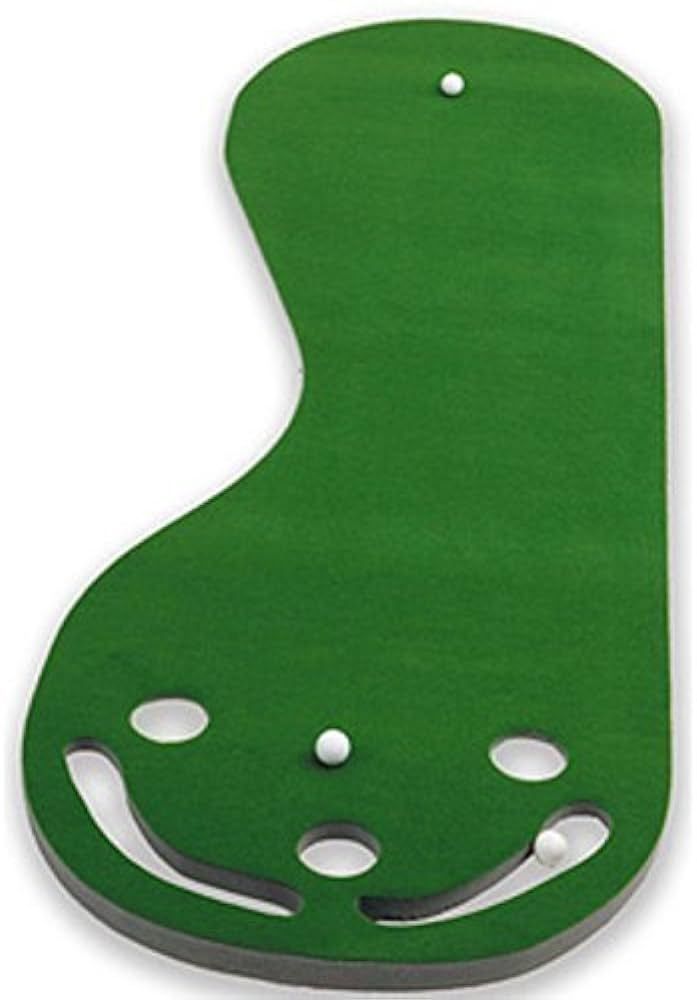 PUTT-A-BOUT Par 3 Holes Practice Putting Green Indoor Golf Mat Training Aid Equipment | Amazon (US)