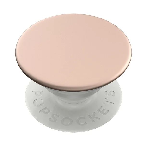 PopSockets Grip with Swappable Top for Cell Phones, PopGrip Aluminum Rose Gold | Walmart (US)