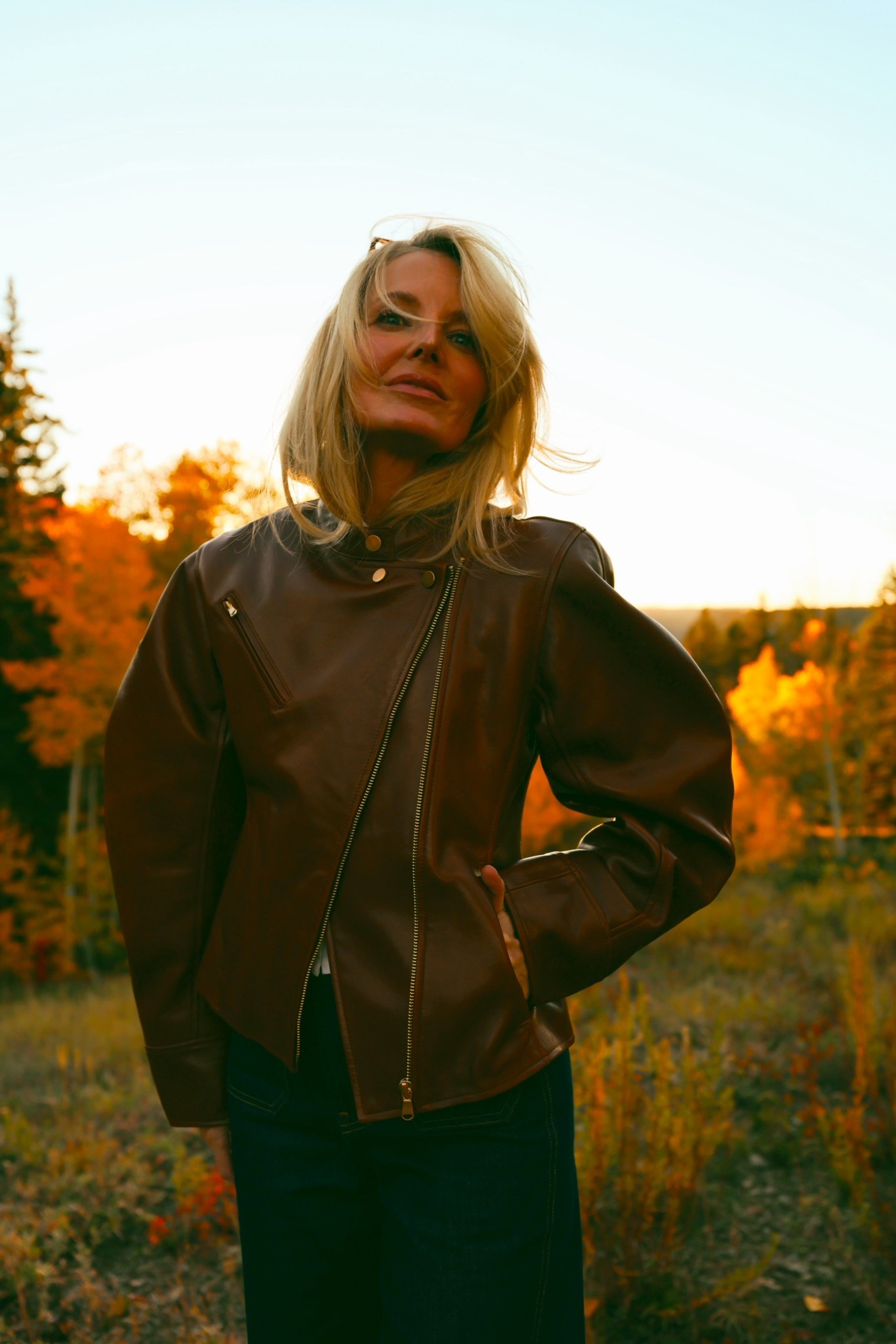 Some jackets are just… next level. The Ulla Johnson “Ilaria” Leather Biker Jacket is one of those pieces that makes you stop in your tracks. 

It is 100% leather in a rich brown shade called “Wenge”, a striking warm, reddish tone that feels very fresh and modern. The jacket is classic moto structure meets soft, sculptural volume for a look that’s both edgy and elevated. 

Looking for a new take on the traditional motorcycle jacket? 
This stunner is it.  

✨ Key Details: 

• Band collar creates a modern twist  
• Asymmetric zip front adds shape and edge 
• Over-sized sleeves adds femininity

This is the kind of statement jacket that transforms your simplest basics — into something truly special. The volume and shape give it a designer feel, and the warm brown tone makes it surprisingly versatile. 

You will feel instantly more glamorous the moment you put this on. 

~Erin xo 

#LTKStyleTip #LTKSeasonal