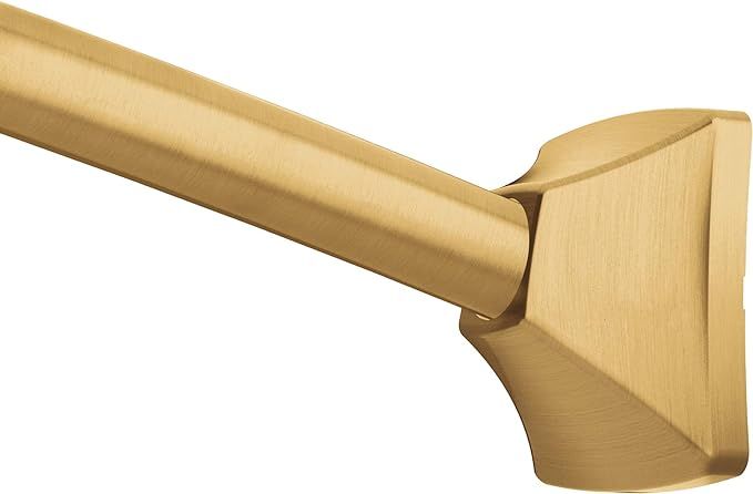 Moen CSR2164BG 72-Inch Permanent Mount Adjustable Curved Shower Rod, Brushed Gold | Amazon (US)
