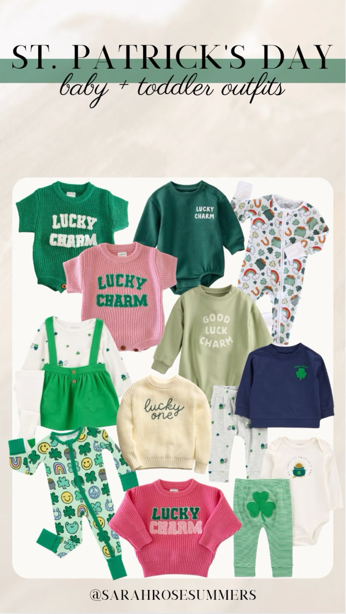 Saint Patrick’s Day baby and toddler outfits.

#LTKBaby #LTKBump #LTKSaleAlert