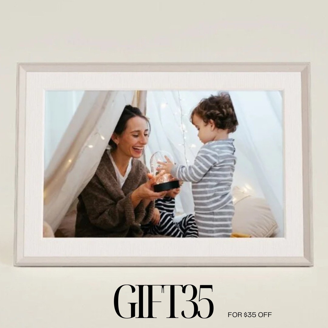 A perfect Mother's Day gift. The BEST digital photo frame out there! Use code GIFT35 for $35 off.