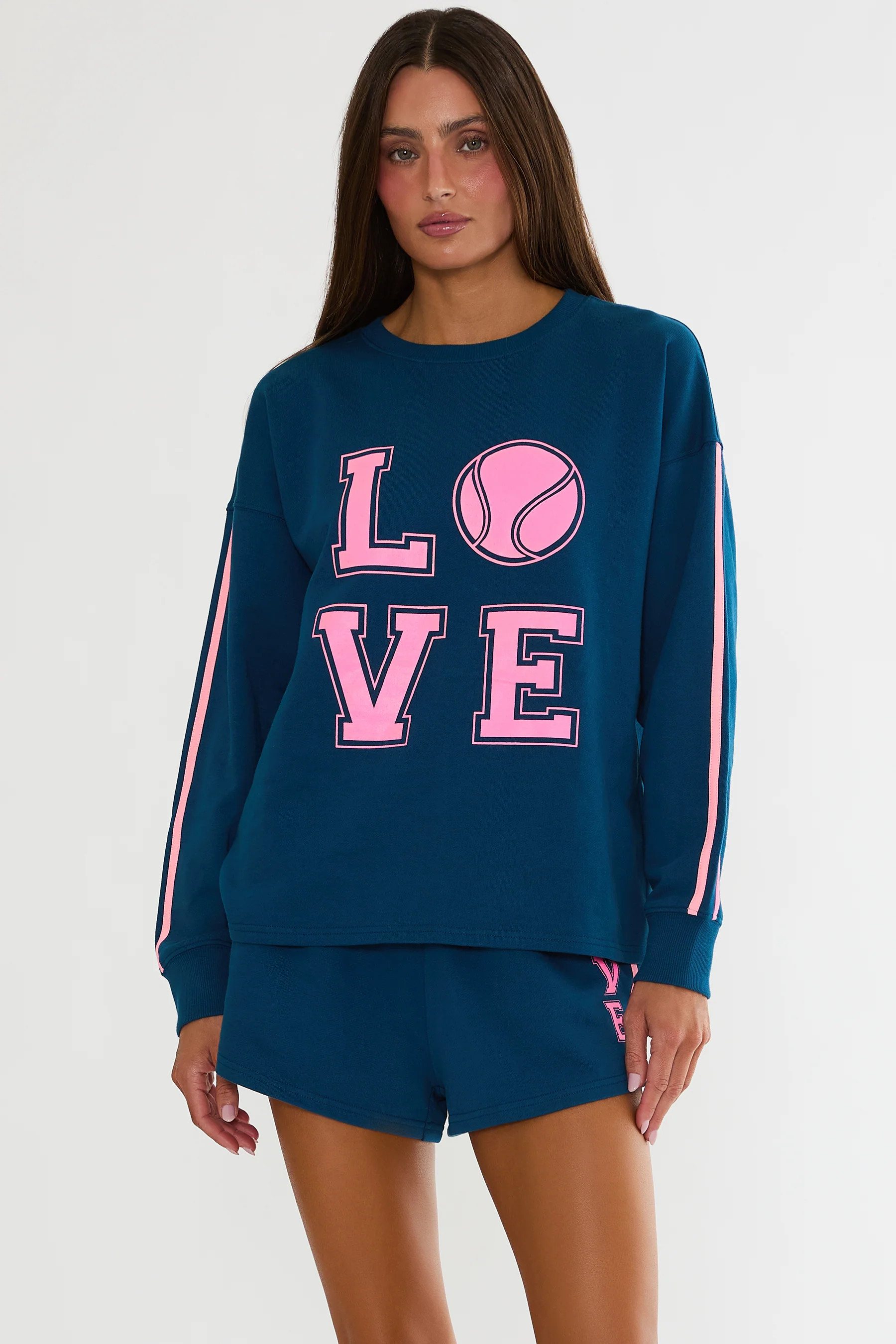 Cyra Top Seashell Isle Colorblock | Tennis Long Sleeve Top | Beach Riot | Beach Riot