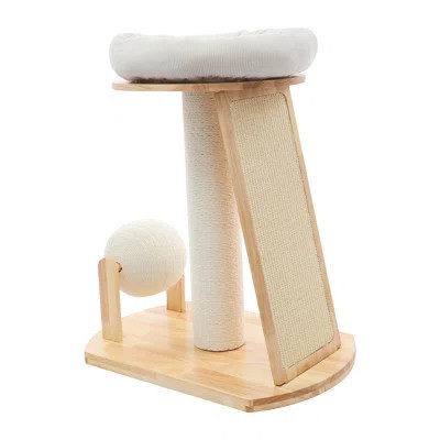 Multifunctional Wooden Cat Tree, Modern Cat Tree Tower For Indoor Cats | Wayfair North America