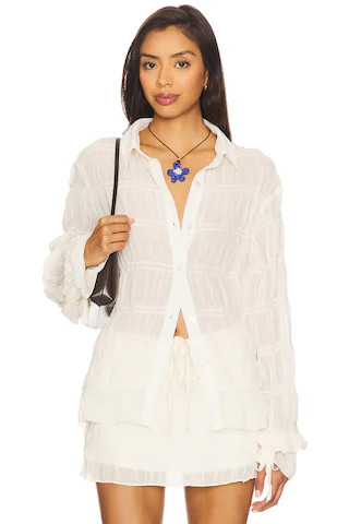 SNDYS La Louisiane Shirt in White. - size L | Revolve Clothing (Global)