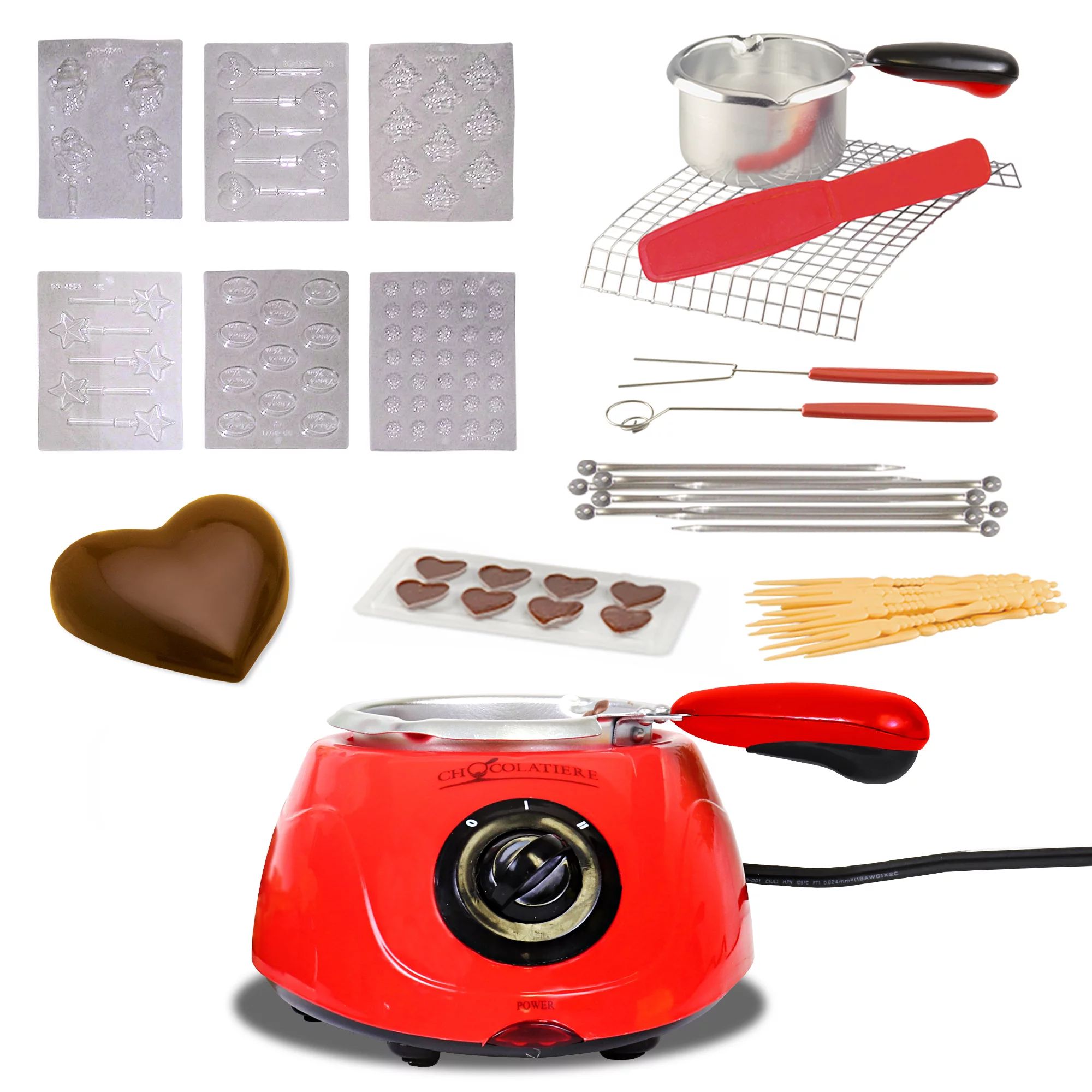 Total Chef Chocolatiere Electric Chocolate Fondue / Melting Pot and Candy Making Kit, 8.8 oz (250... | Walmart (US)