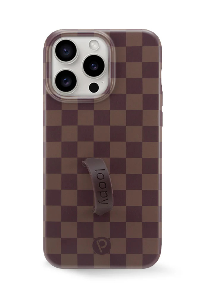 Loopy Cases - Cocoa Checkered | Loopy Cases