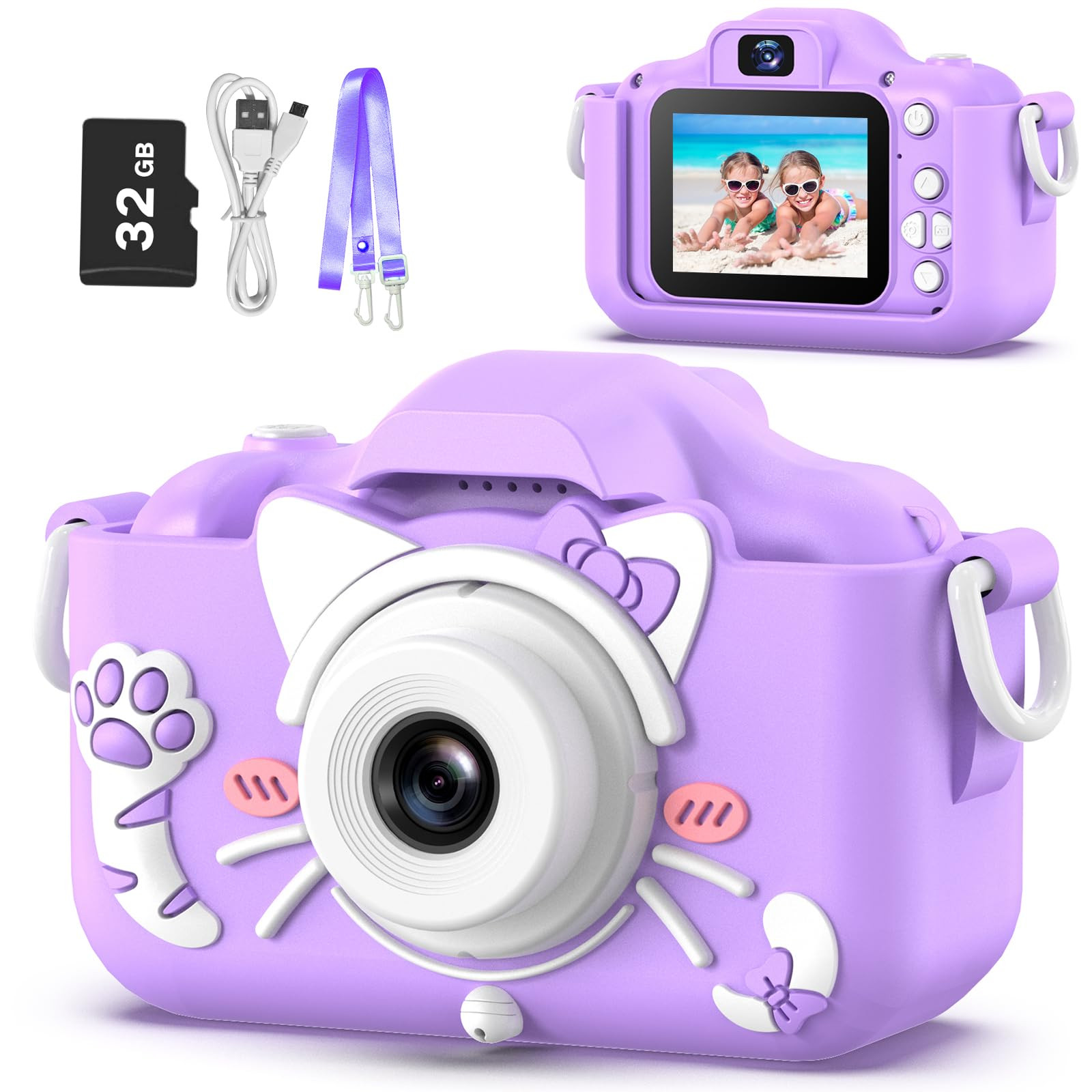Goopow Kids Camera Toys for 3-8 Year Old Girls Boys,Children Digital Video Camcorder Camera with ... | Amazon (US)