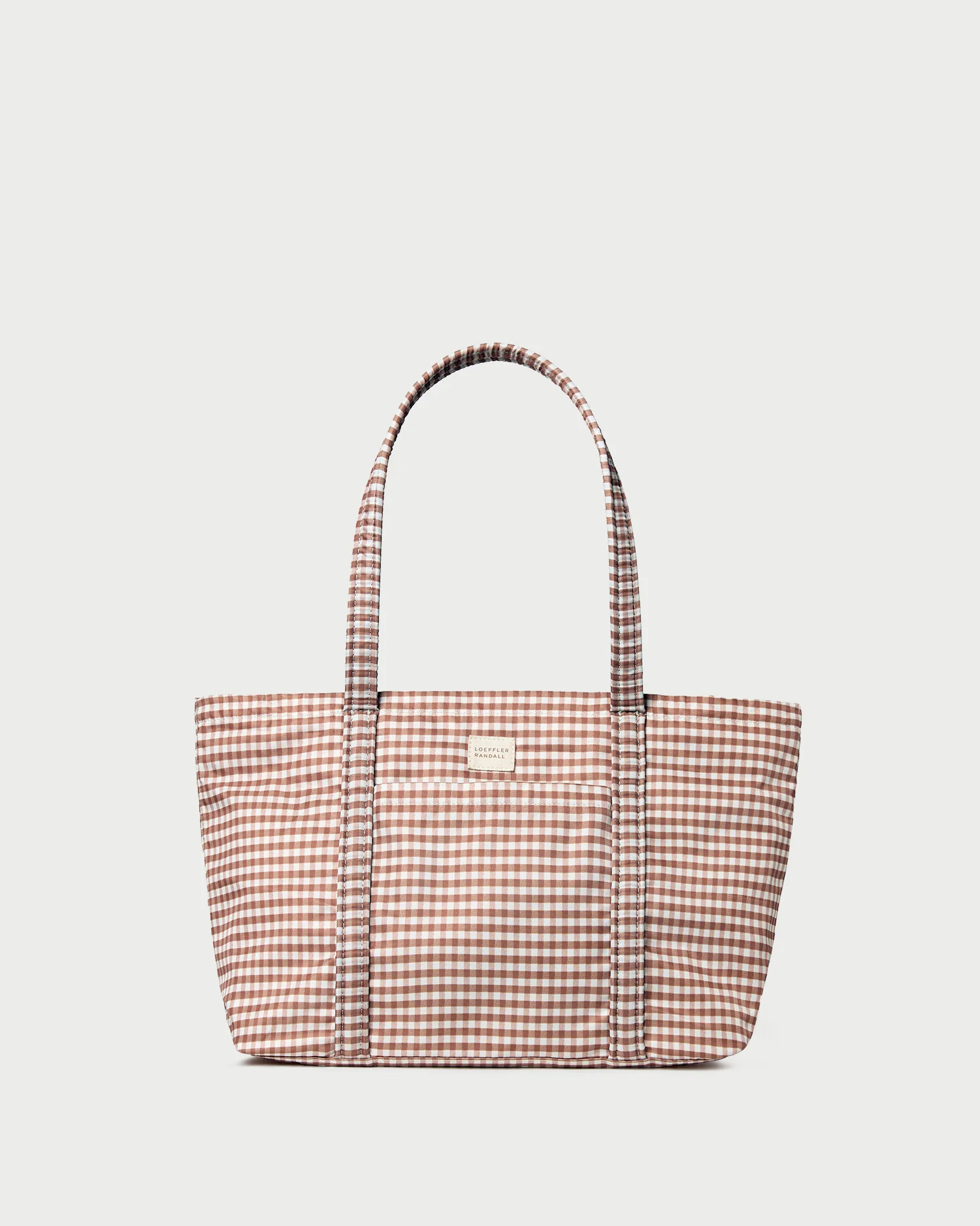 Mira Brown Gingham Everyday Tote | Loeffler Randall
