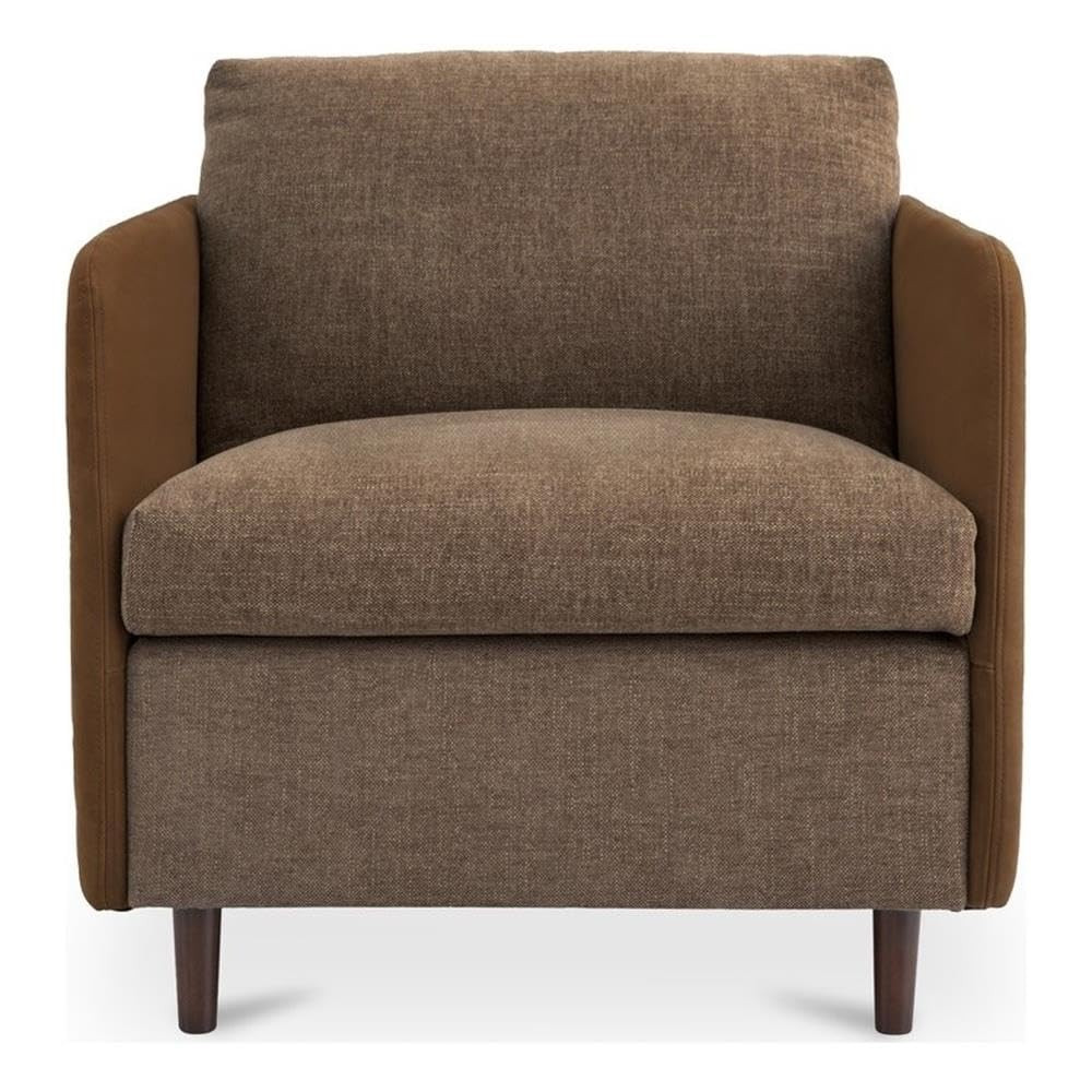 Moe's Home Collection Teller Accent Chair Fabric Brown | Amazon (US)