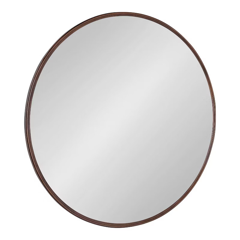 30" Caskill Round Wall Mirror Bronze - Kate & Laurel All Things Decor | Target
