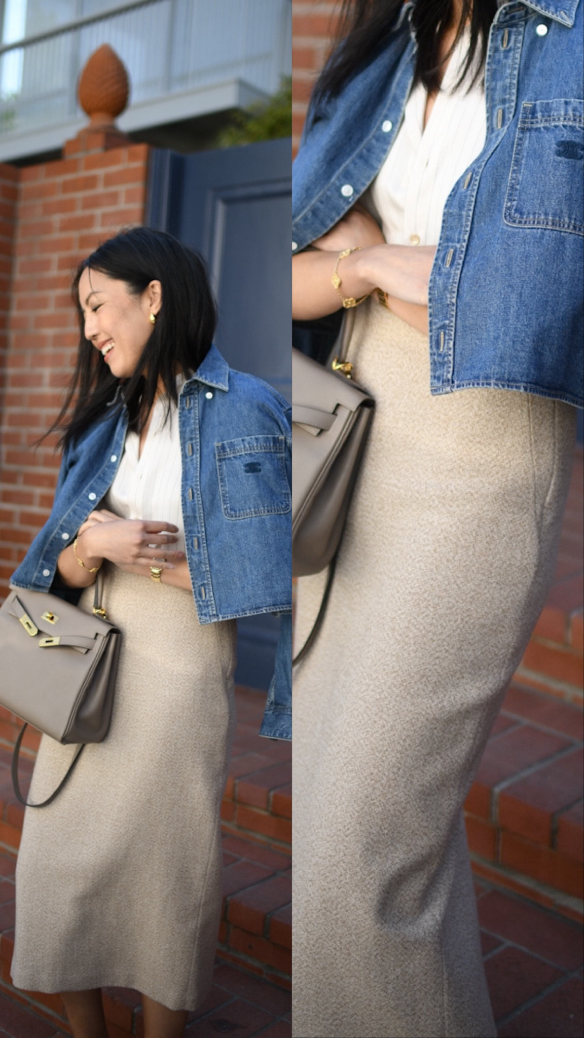 This skirt is now 55% off and the quality is so so good. It’s the perfect weight for Fall and Winter. I’m wearing a size 2 and there’s one left! 

#LTKStyleTip #LTKSaleAlert #LTKWorkwear