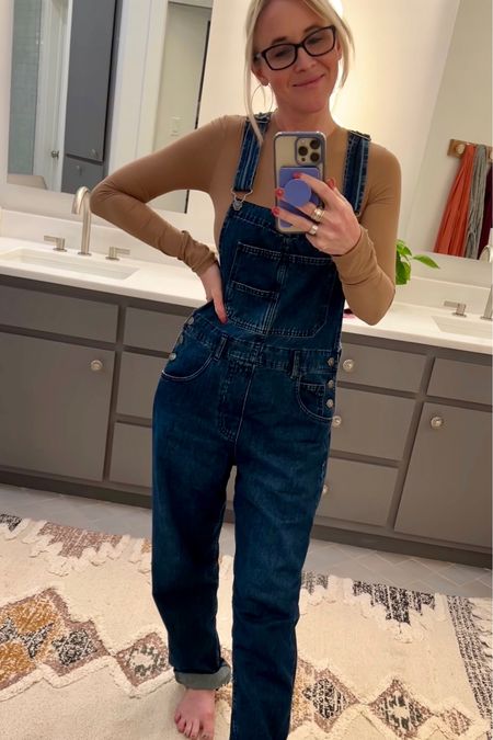 I love these overalls so much! 😍They are a splurge but totally worth it in my opinion. I’m wearing a size small in both the overalls and the bodysuit.

#LTKstyletip #LTKFind #LTKfit