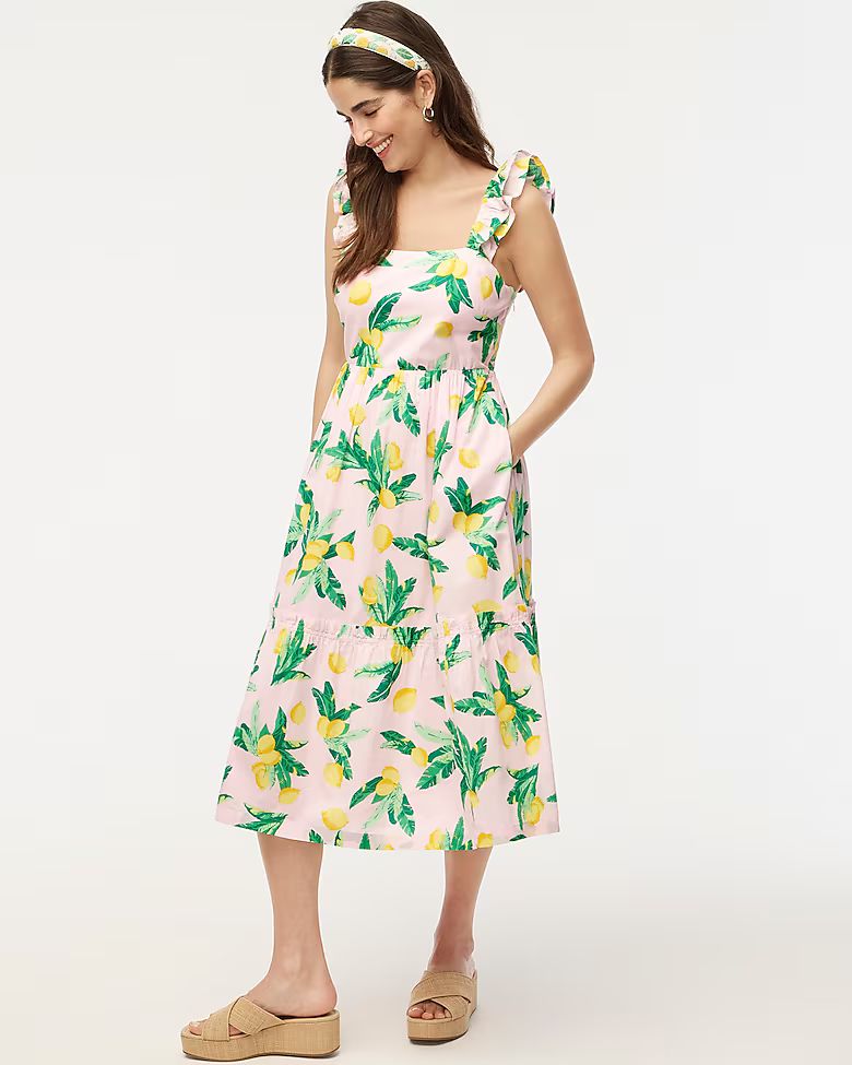 Squareneck midi dress | J.Crew Factory