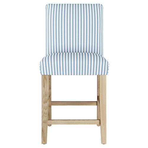 Shannon Counter Stool, Pinstripe | One Kings Lane