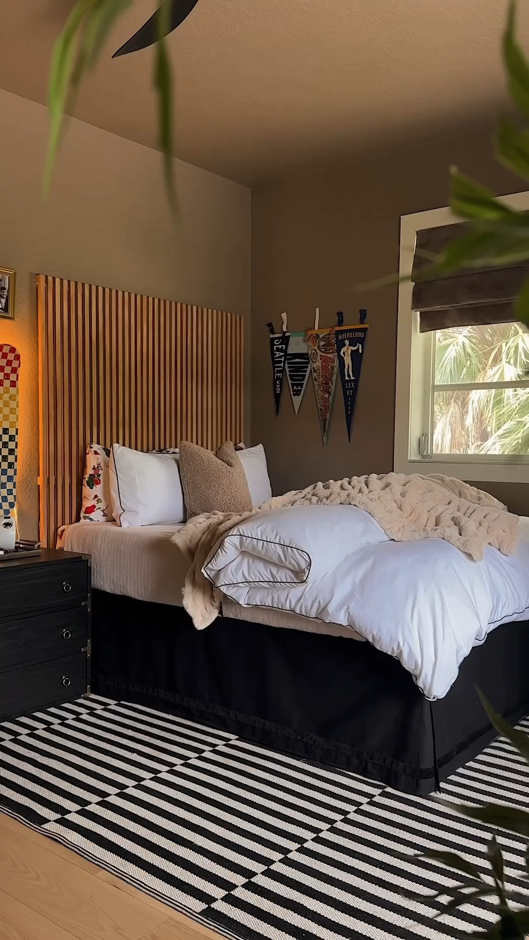 Boys bedroom decor. Amazon duvet cover. Amazon bed platform. Amazon rug. Black and white rug. White duvet cover. Fluffy bedding. #meandmrjones 

#LTKSaleAlert #LTKHome #LTKFindsUnder50