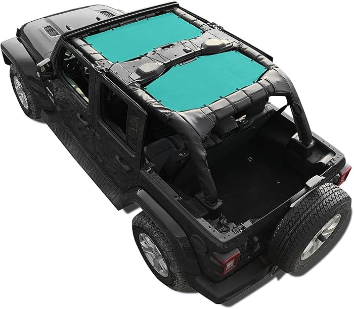 Amazon.com: Shadeidea Sun Shade Top for Jeep Wrangler JL Unlimited (2018-2023) 4 Door Front and R... | Amazon (US)