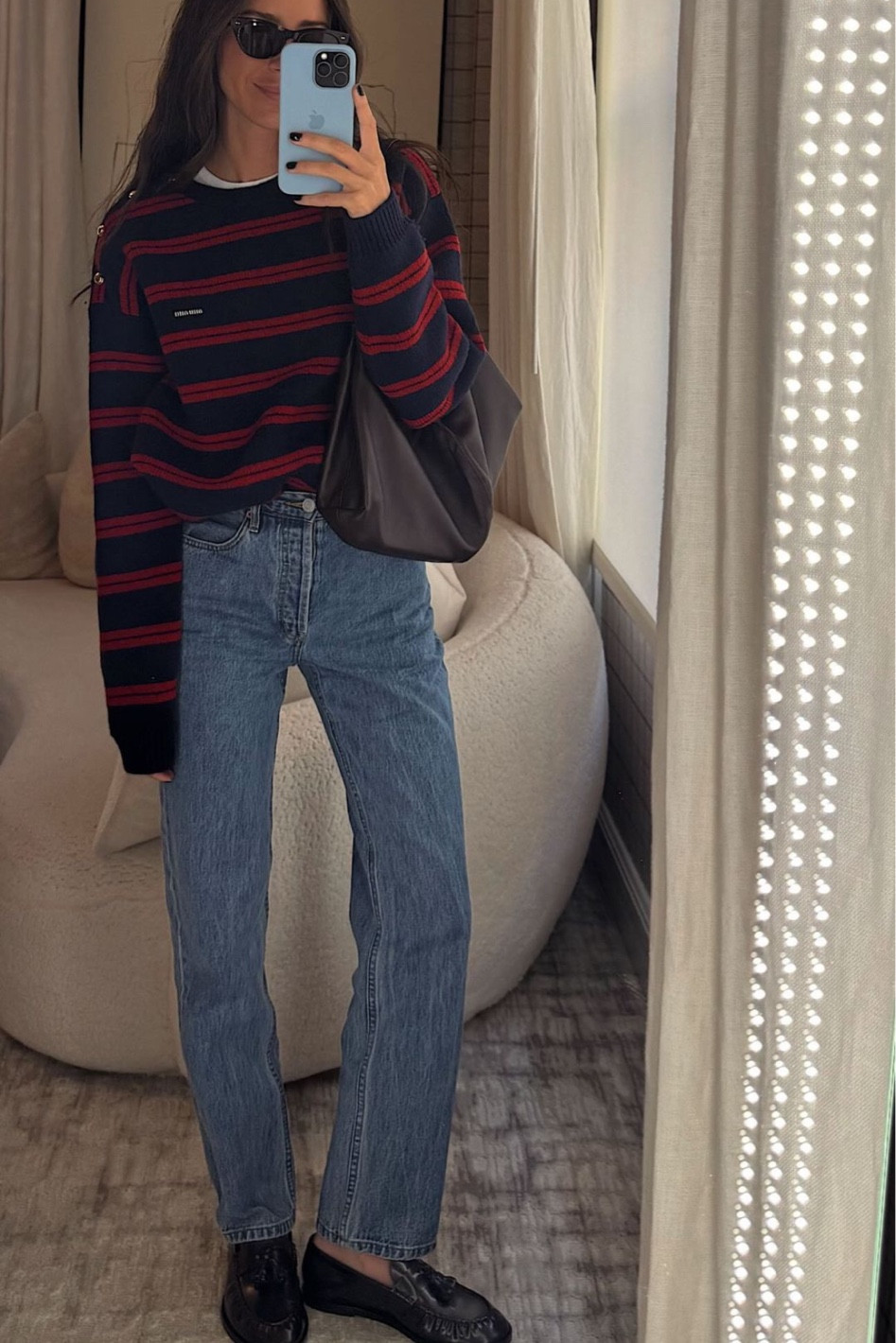 Today’s look is Miu Miu ❤️ Linked similar sweaters!