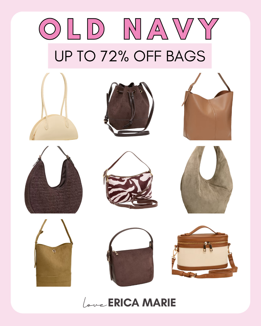Find the perfect match for your look! Tons of bag styles are up to 72% off right now to complete any fall outfit!

#FallBags #HandbagSale #FallOutfits #FallAccessories #Bags 

 #LTKSaleAlert